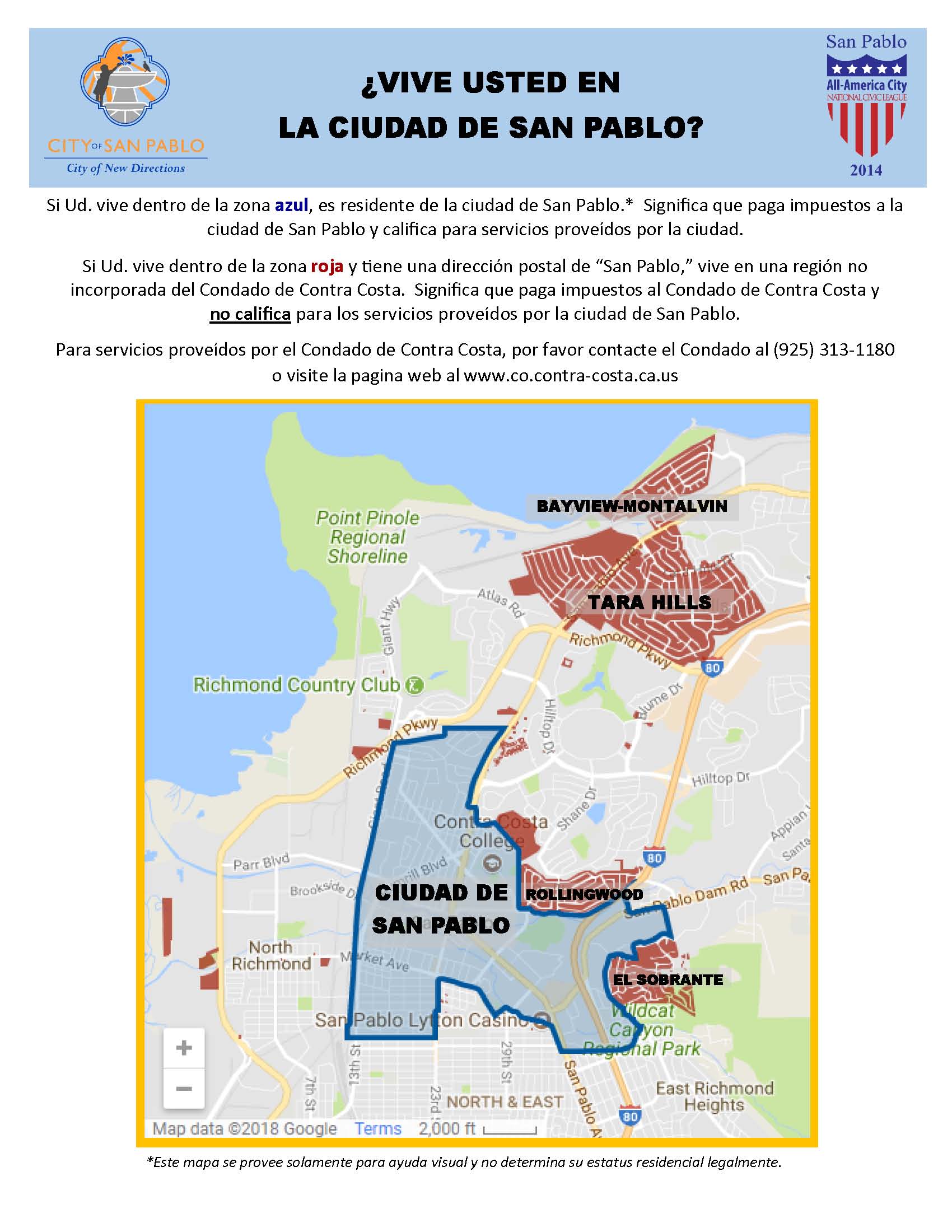 Mapa de los límites de la Ciudad de San Pablo