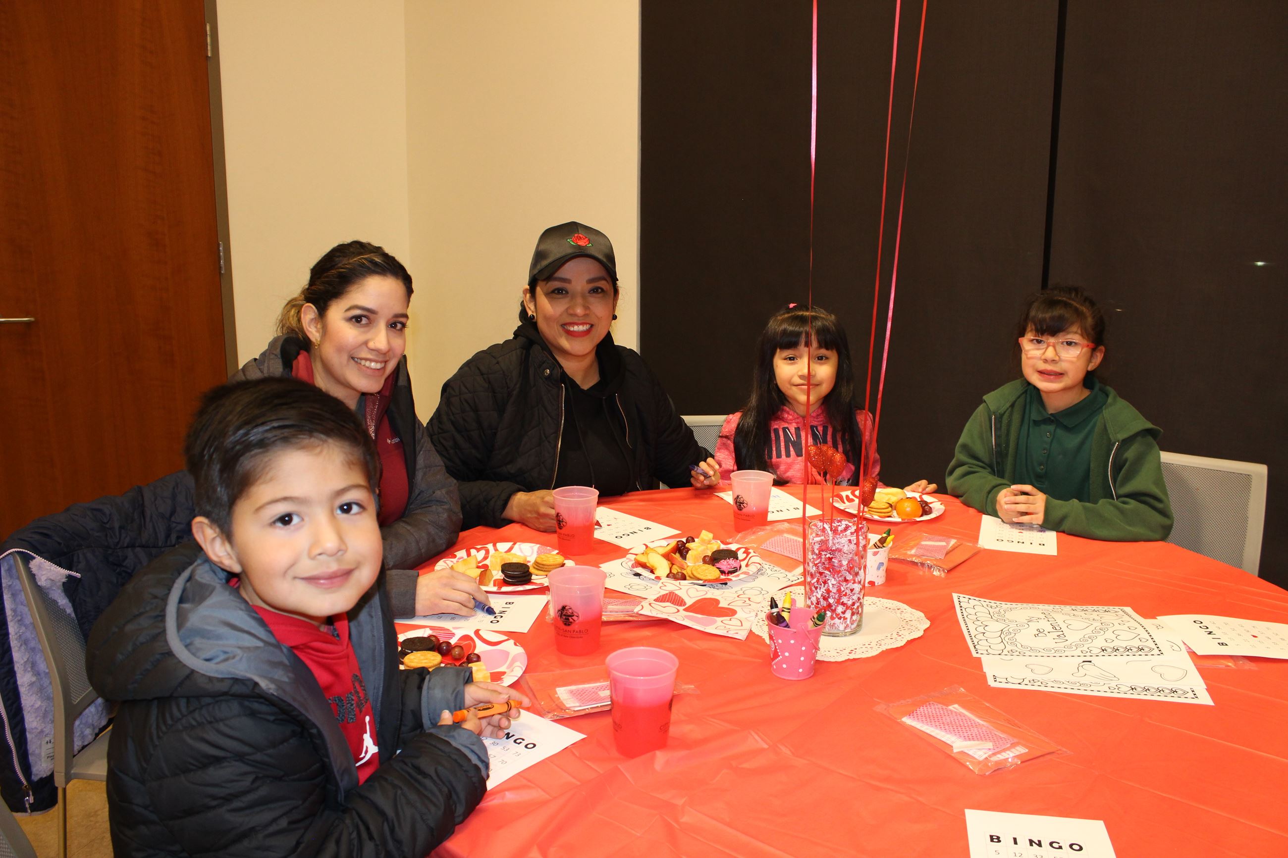 Family enjoying Valentine's Day Family Dance