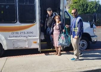 Paratransit Driver with Senior Center Members