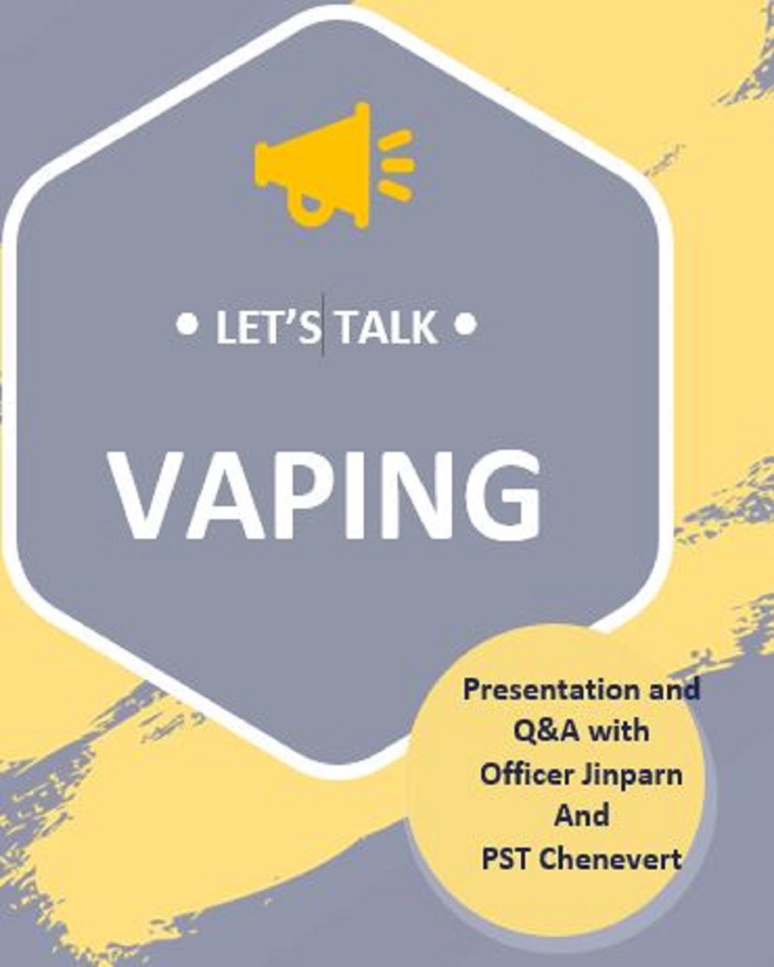 Vaping Class via Zoom on Tuesdays and Wednesdays