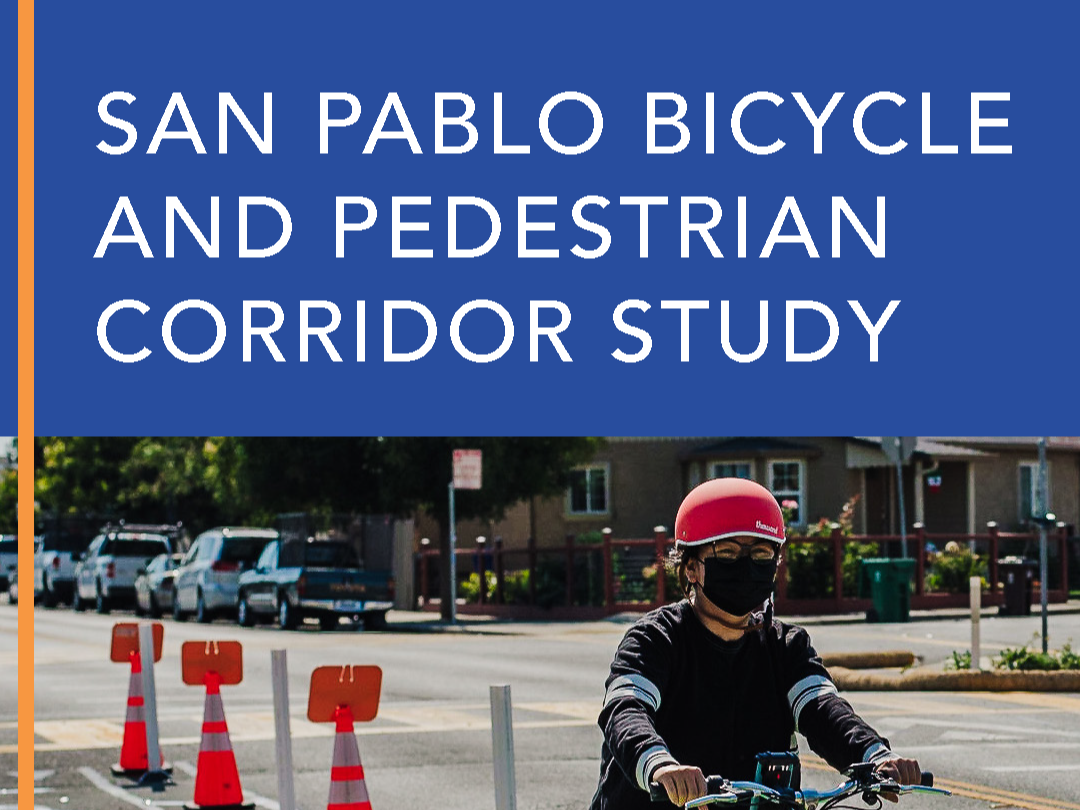 Cover Page for the San Pablo Bicycle and Pedestrian Corridor Study (adopted February 2022)