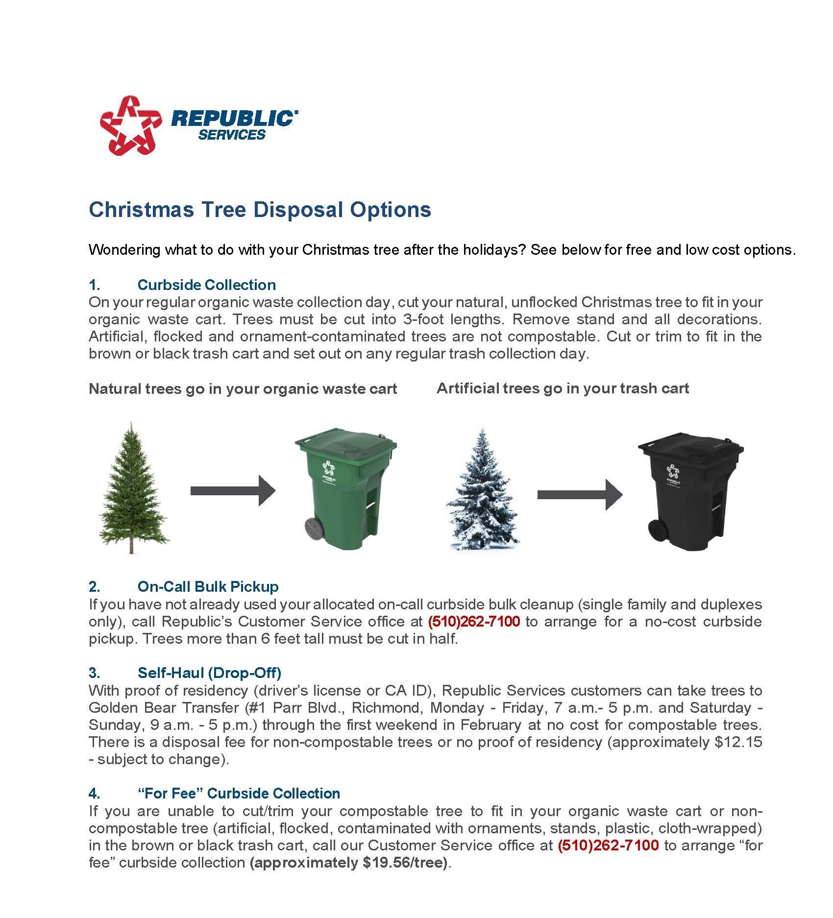 Xmas Tree Disposal 