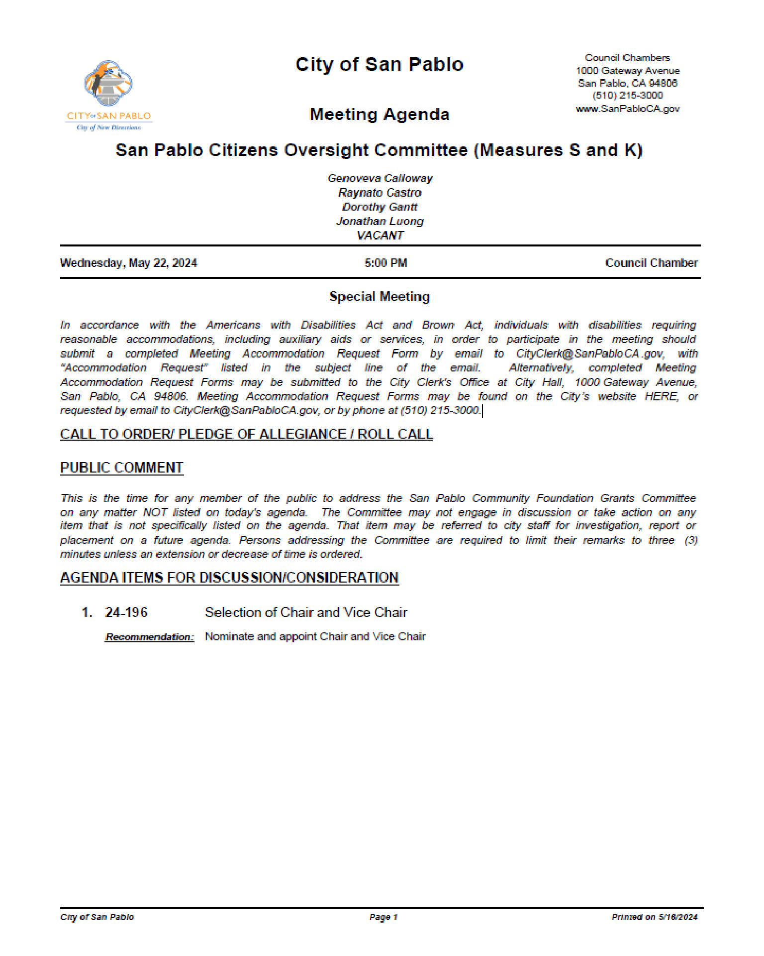 Citizens Oversight 052224