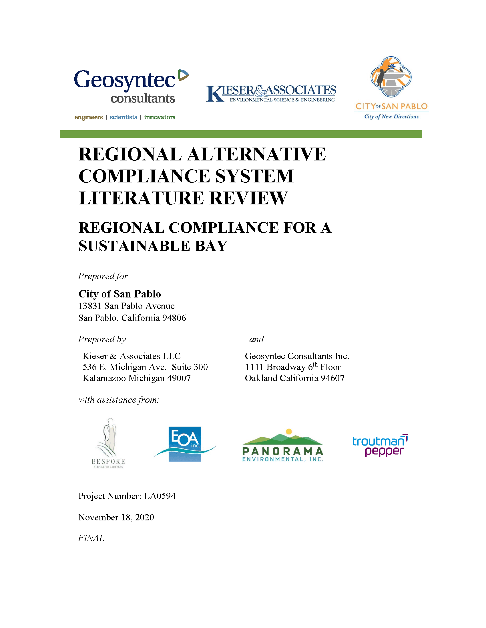 Literature Review Cover Page Opens in new window