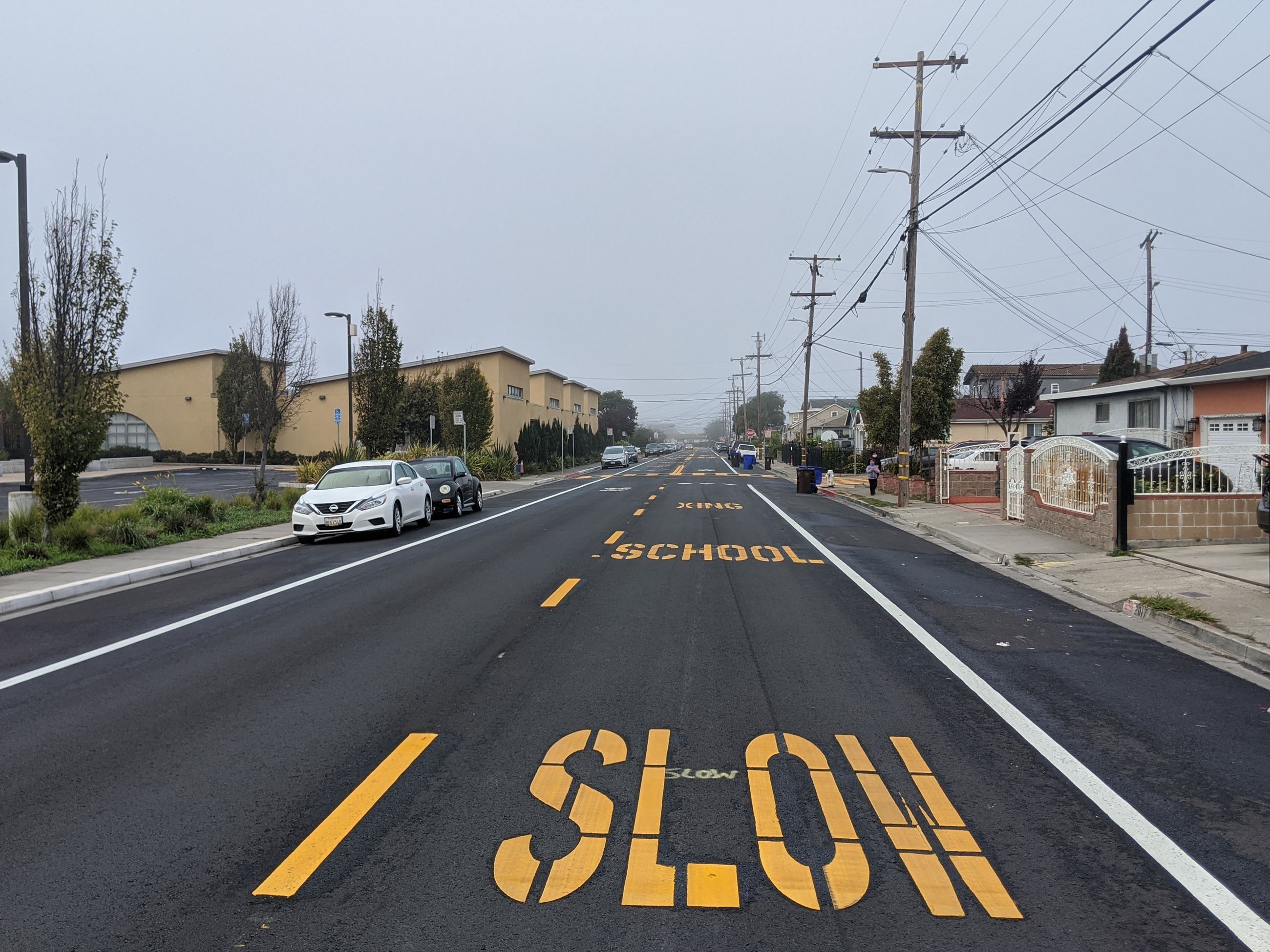 Dover Avenue after the Pavement Maintenance Project / Dover Avenue después del proyecto de pavimento