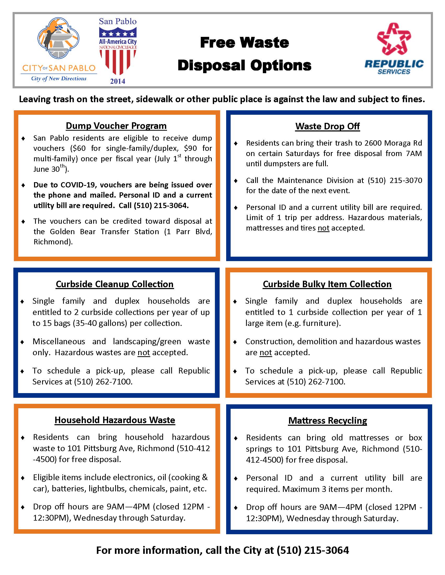 Disposal Options Brochure English 2021 - COVID