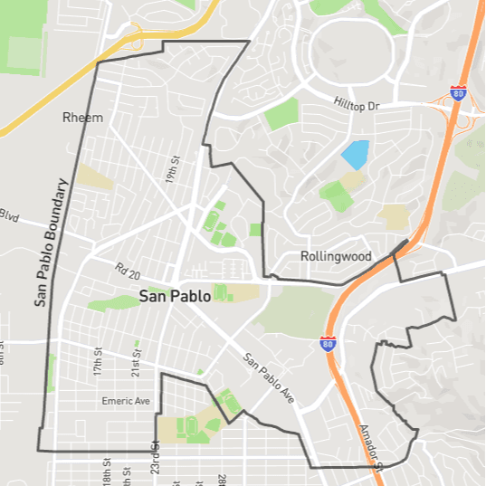 Map of the City of San Pablo Opens in new window