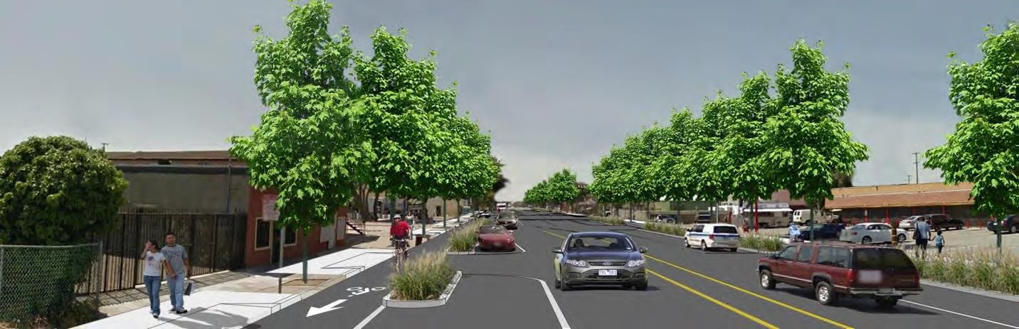 Concept Design Visual for Rumrill Boulevard Complete Streets Project - from South of Market Avenue t
