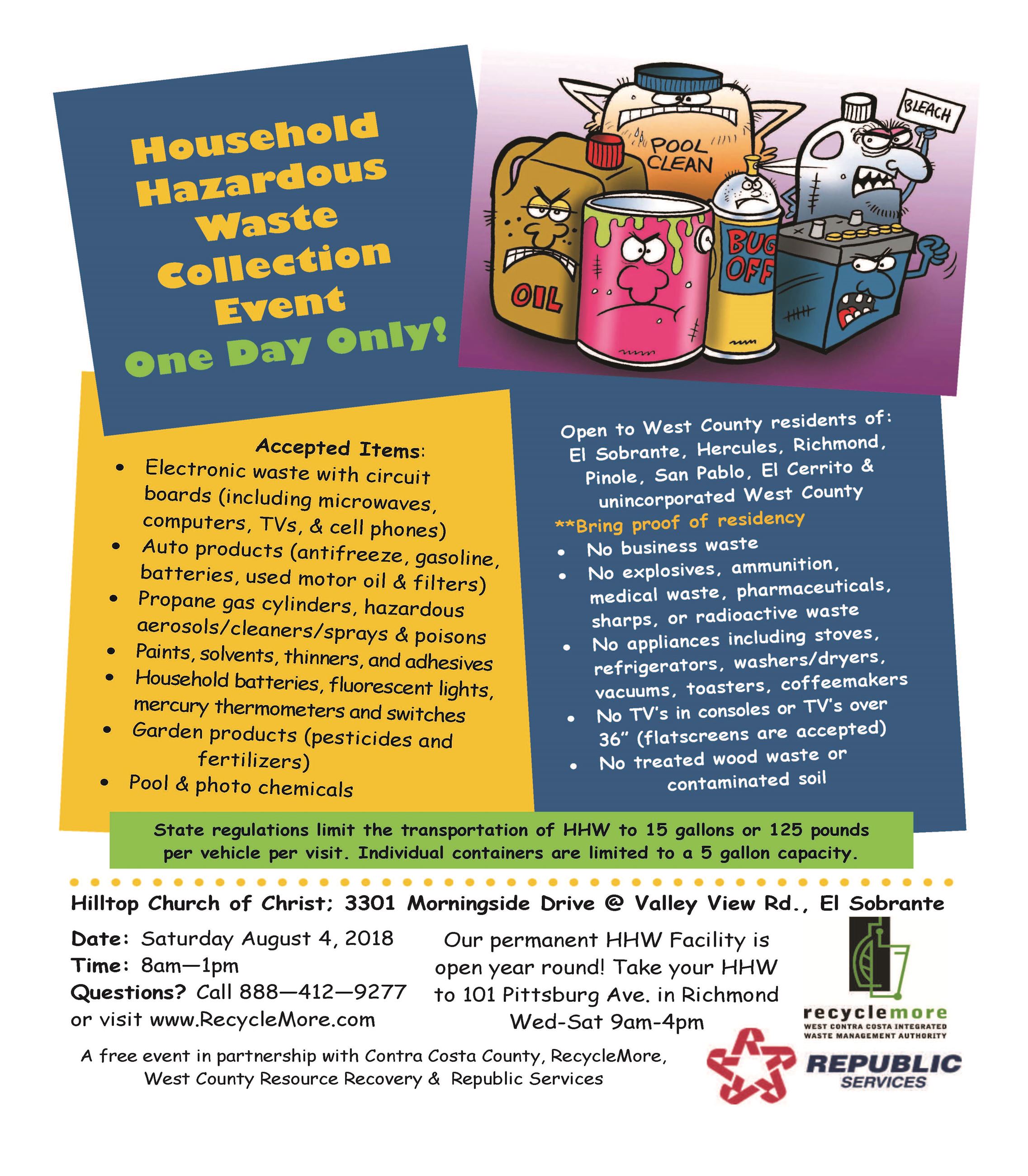 HHW Event El Sobrante 2018